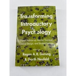 Transforming Introductory Psychology College Professor Psych APA Book New